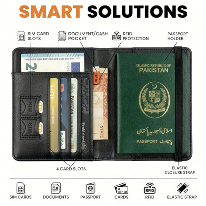 Portable Travel Passport Holder