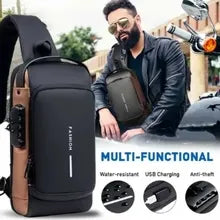 Anti-Theft Sling Bag with Password Lock