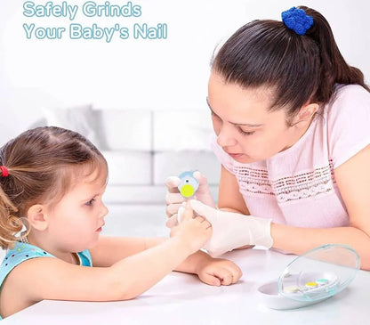 6-in-1 Electric Baby Nail Trimmer with LED Light