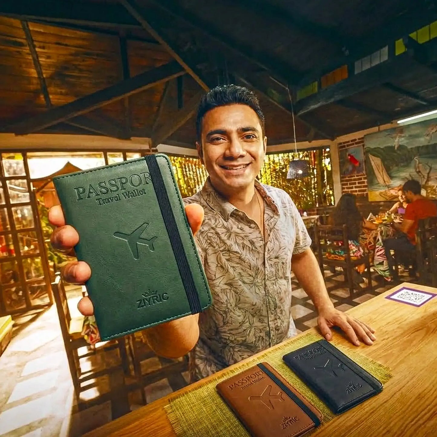Portable Travel Passport Holder