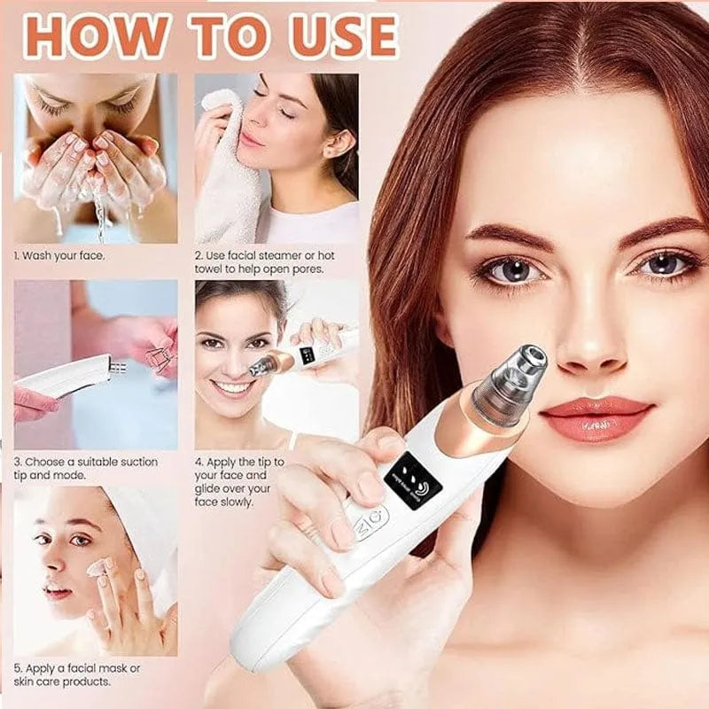 5-in-1 Electric Blackhead Remover & Pore Vacuum Cleaner