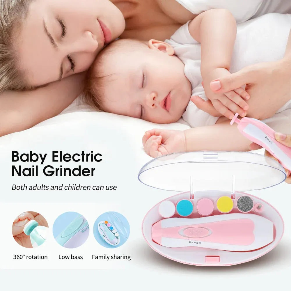 6-in-1 Electric Baby Nail Trimmer with LED Light