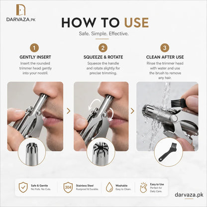Manual Nose Hair Trimmer