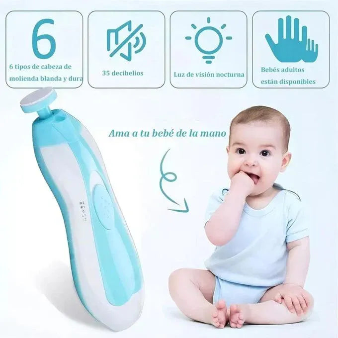 6-in-1 Electric Baby Nail Trimmer with LED Light