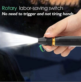 High Pressure Water Gun Hose Nozzle| Adjustable Spray for Cleaning